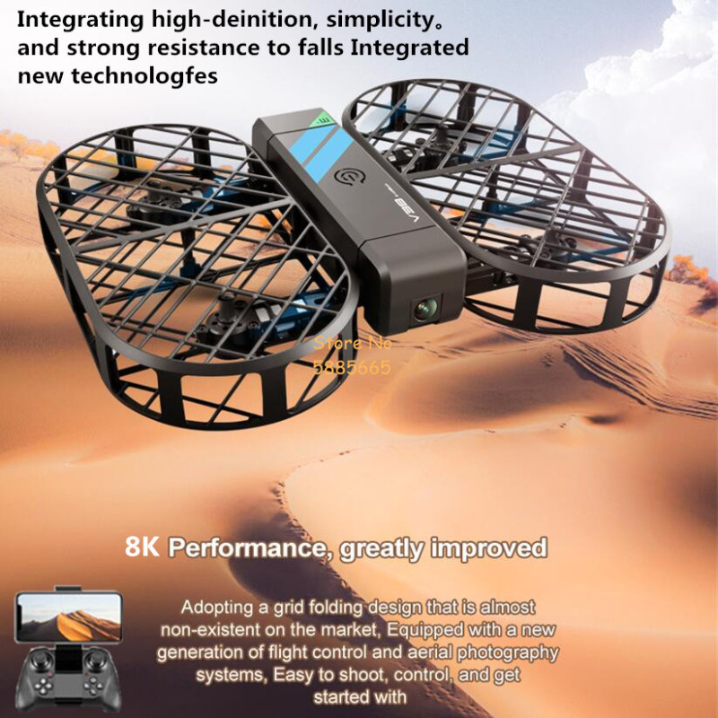 Drone Battery Case - كاميرا 8K عالية الدقة 360 °